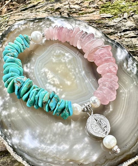 High Quality Turquoise × Rosequartz