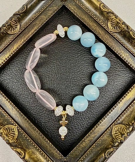Ice Larimar × Rosequartz  (限定1本)