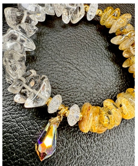Golden Rutile Quartz × crystal　(限定数本）