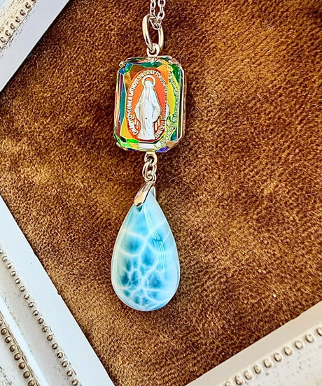 High Quality Larimar × vintage glass（限定１本）