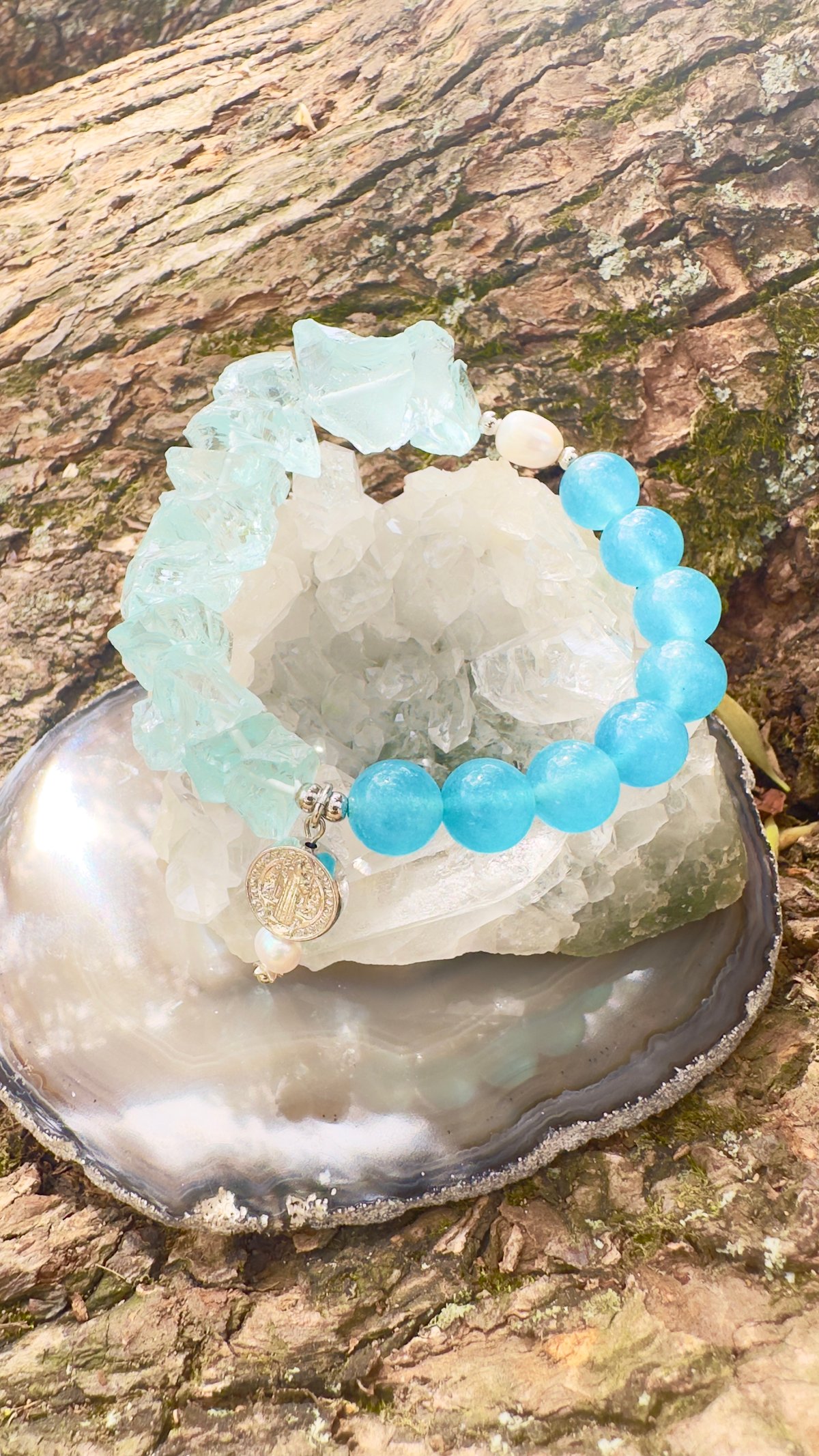 Raw Cyan Crystal × Aquamarine | UNITY