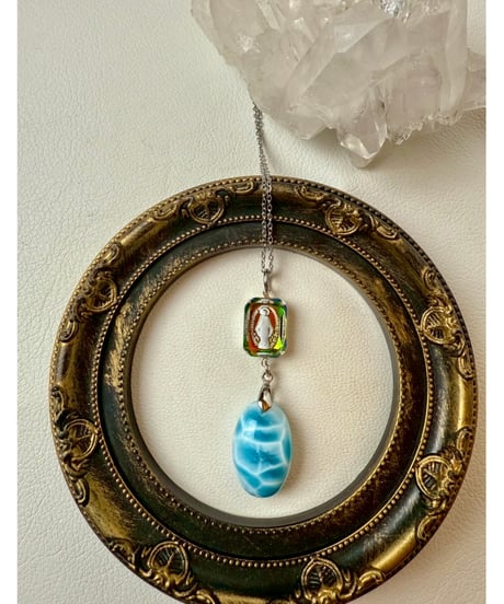 High Quality Larimar × vintage glass（限定１本）