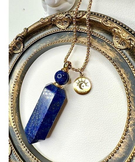 Lapis Lazuli Bottle Pendant Neckl