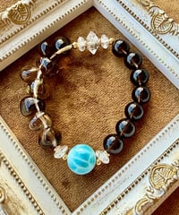 High Quality Larimar × Smoky Quartz × Diamond Quartz （限定1本）