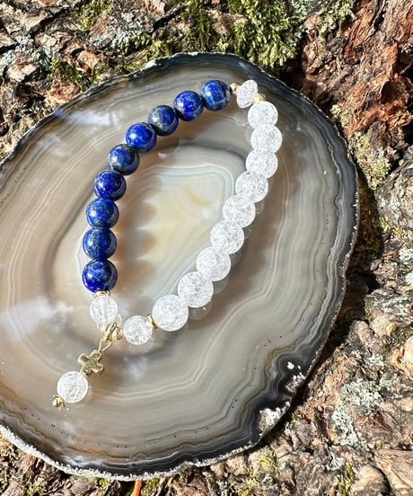 Lapis Lazuli × Crackle Quartz