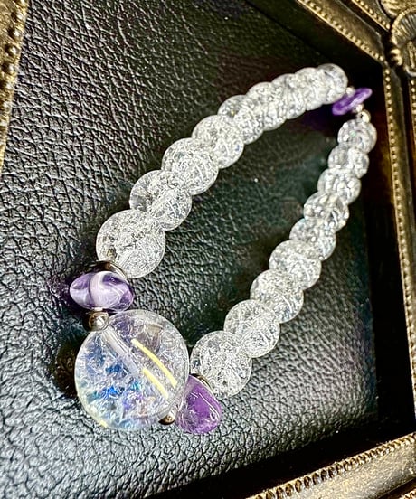 Crackle Quartz × Rainbow Crackle Quartz（限定数本）