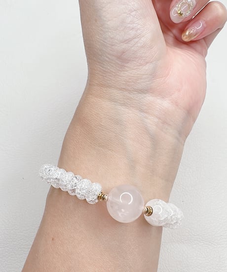 Rose Quartz × Crackle Quartz