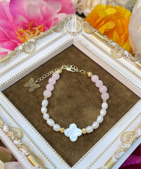 rose quartz× Freshwater pearl ×shell
