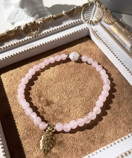 Rose quartz 2way bracelet