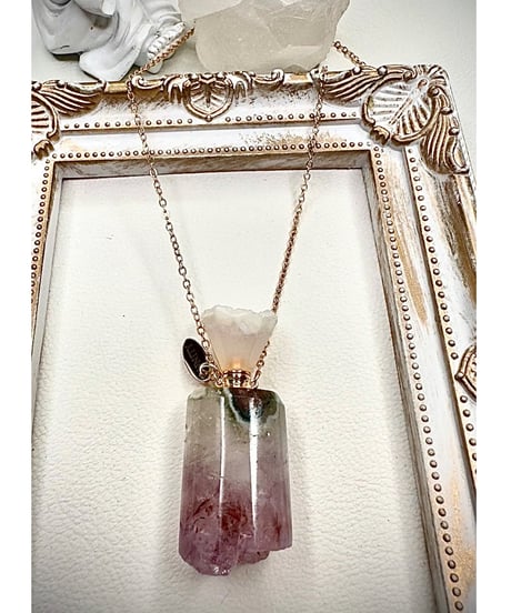 Amethyst Bottle Pendant Necklace
