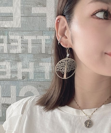 Tree of life×Crystal ピアス