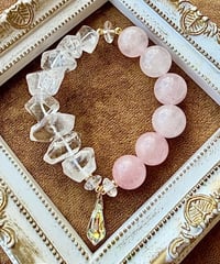Rosequartz × Crystal 　(数本限定）