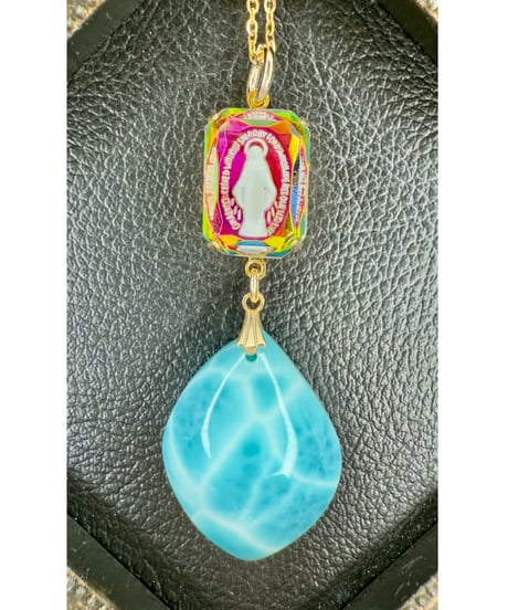 High Quality Larimar × vintage glass（限定１本）