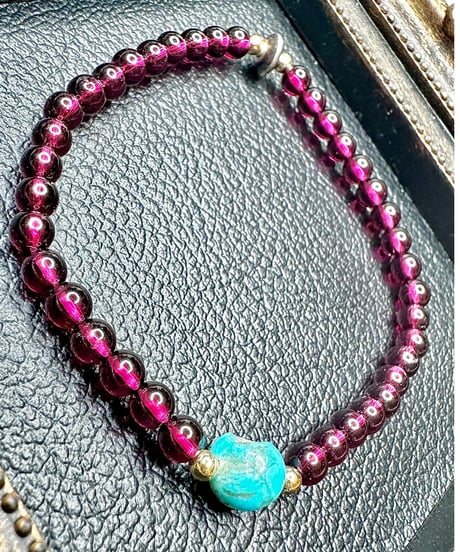 High Quality Garnet ×  High Quality Turquoise