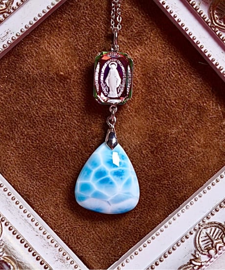 High Quality Larimar × vintage glass（限定１本）