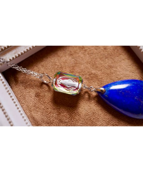 High Quality lapis lazuli × vintage glass（限定１本）