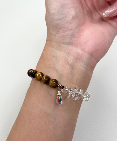 Tiger eye × Crystal