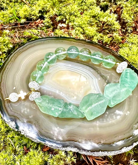 Raw Fluorite × Fluorite