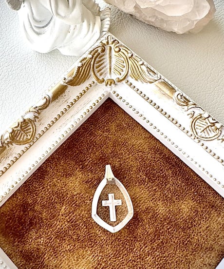 vintage glass cross