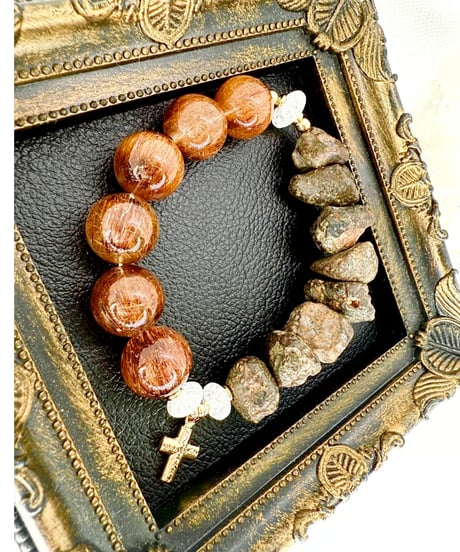 RAW Sahara NWA869 × High Quality Copper Rutile Quartz（限定１本）