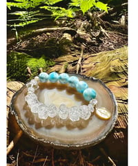 High Quality Larimar × High Quality Crackle Quartz
