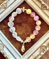 Selenite × Rainbow Crack Quartz