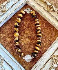 High Quality Himalaya Crystal × Tiger Eye × Tiger Eye