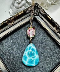 vintage galass × High Quality Ice Larimar (限定１本）