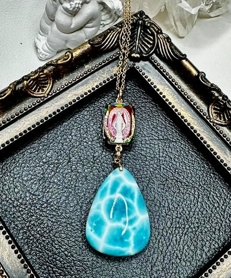 vintage galass × High Quality Ice Larimar (限定１本）