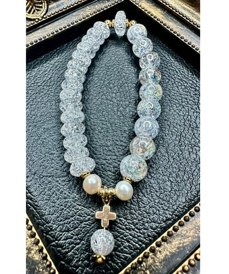 Rainbow Crackle Quartz × Crackle Quartz