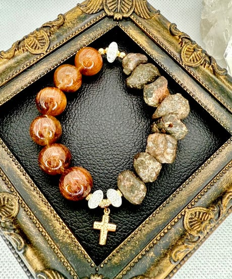 RAW Sahara NWA869 × High Quality Copper Rutile Quartz（限定１本）