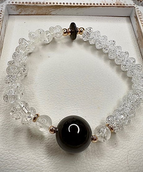 Morion ×  Crackle Quartz × Black Onyx