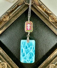 High Quality Larimar × vintage glass（限定１本）