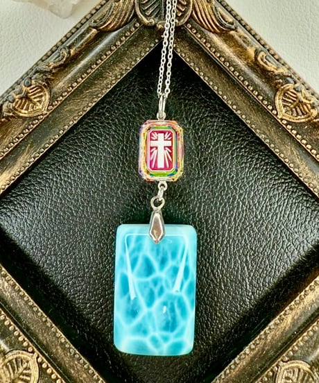 High Quality Larimar × vintage glass（限定１本）