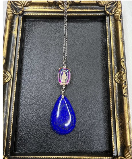 High Quality lapis lazuli × vintage glass（限定１本）