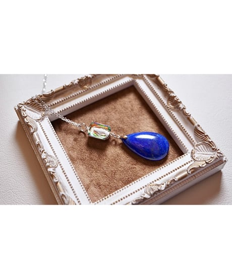 High Quality lapis lazuli × vintage glass（限定１本）