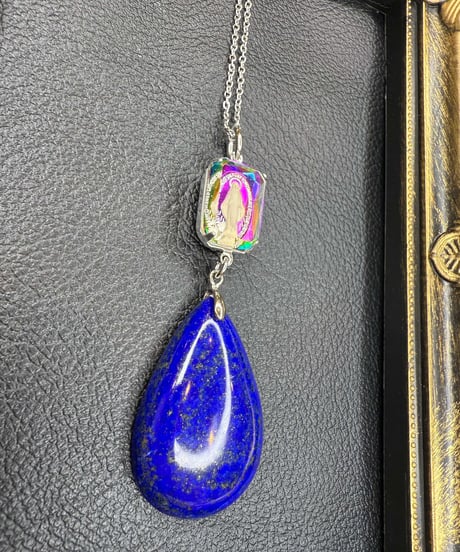 High Quality lapis lazuli × vintage glass（限定１本）