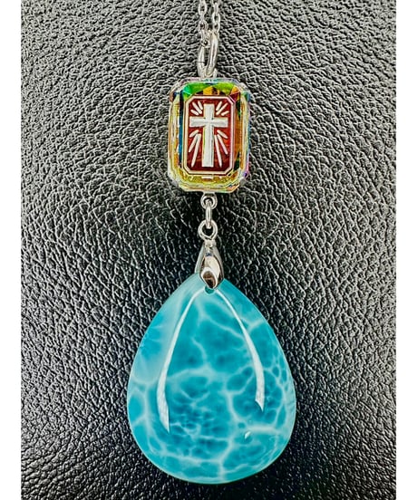 High Quality Larimar × vintage glass（限定１本）