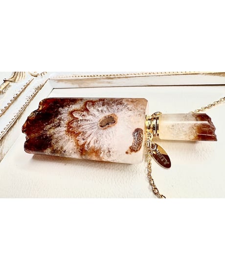 Citrine Bottle Pendant Necklace