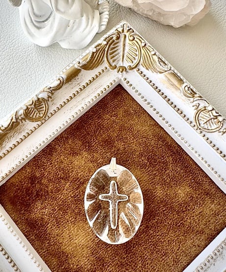 vintage glass cross