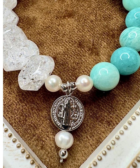 Amazonite × High Quality Crackle Quartz