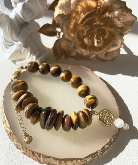 Tiger Eye × Tiger Eye  ブレスレット