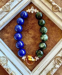 High Quality Lapis Lazuli × Seraphinite × Amber 〔限定数本〕