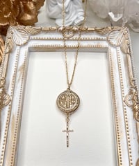 聖ベネディクトのメダイペンダント（大）gold