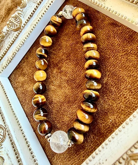 High Quality Himalaya Crystal × Tiger Eye × Tiger Eye