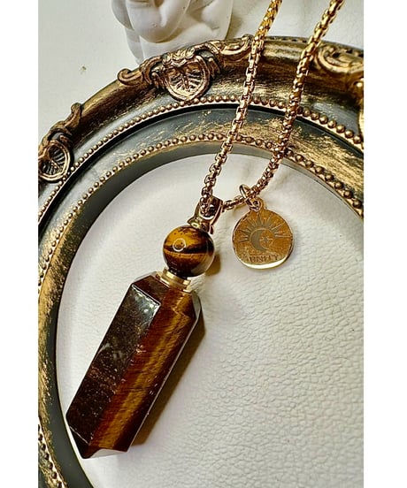 Amethyst Point Bottle Necklace Pendant