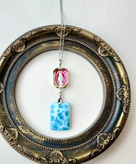 High Quality Larimar × vintage glass（限定１本）