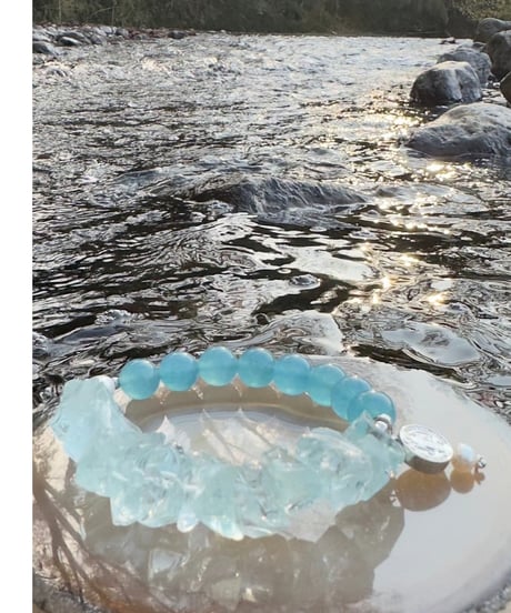 Raw Cyan Crystal × Aquamarine