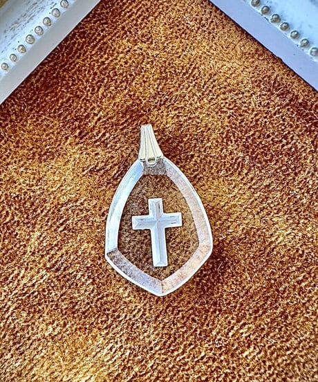 vintage glass cross