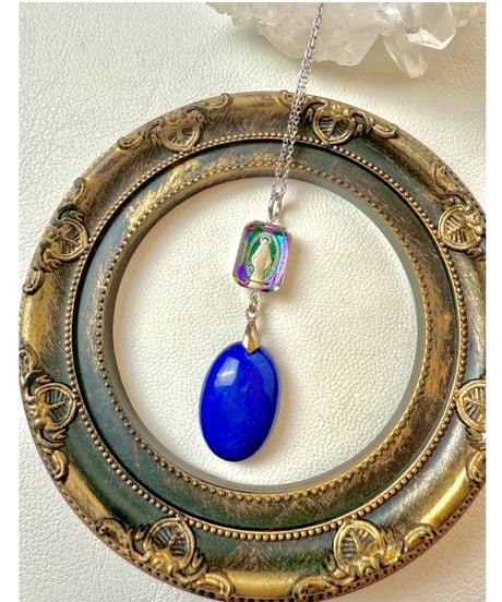 High Quality lapis lazuli × vintage glass（限定１本）